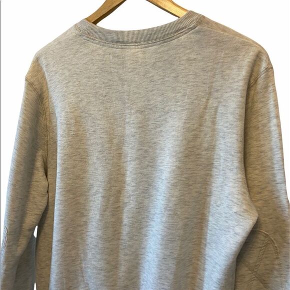 Grey Pullover Crew Neck Cotton Poly Sweatshirt M - Picture 4 of 9